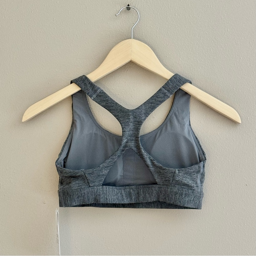 Athleta Women’s Ultimate Bra A-C Racerback Sports Heathered Gray  Size XS - Picture 2 of 8